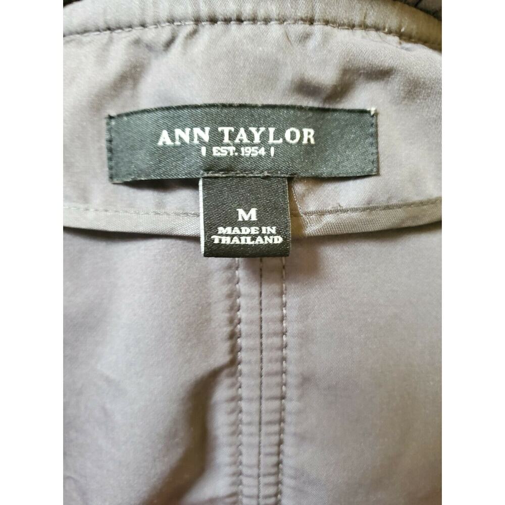 ANN TAYLOR Charcoal Full Zip Jacket Size M - Picture 8 of 10